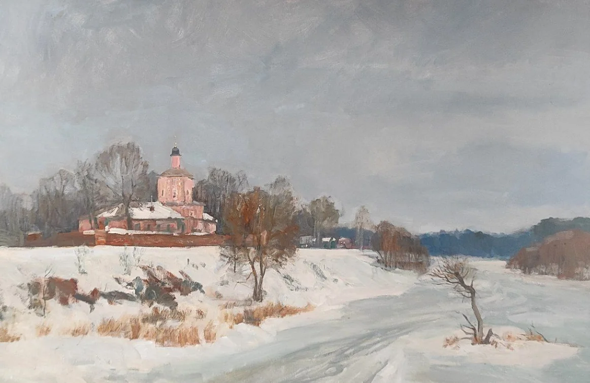 Картина «У храма Воскресения Словущего», Анастасия Щапова